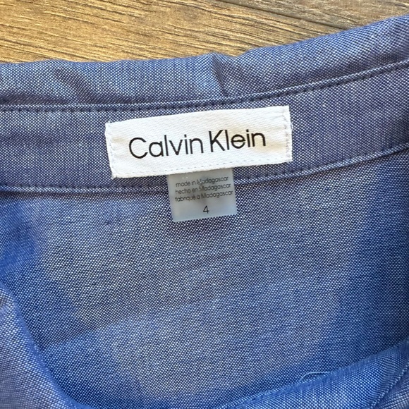 CALVIN KLEIN collared belted dress midi - Picture 6 of 11